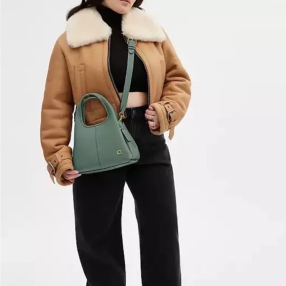 Coach Lana 23 Refined Pebble Leather/Brass/Sage Shoulder & Crossbody Bag - Picture 6 of 16